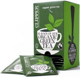 Clipper Organic & Fairtrade Green Tea Envelope S&T 25's